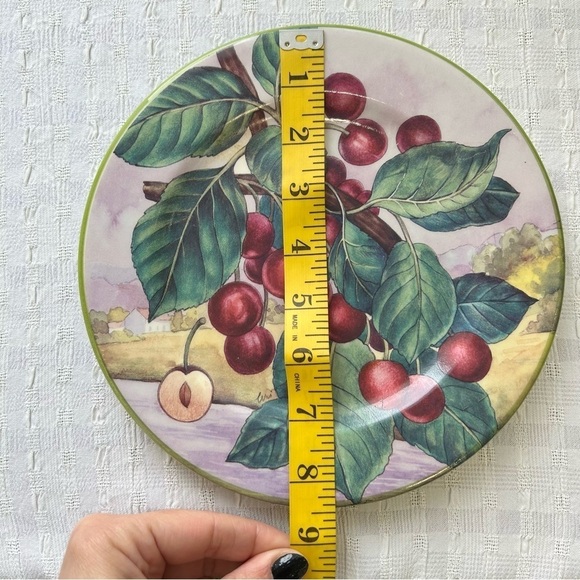 Cherry 🍒 decorative ceramic plate - Picture 3 of 6